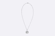 TwoJeys Square Icon Necklace Silver